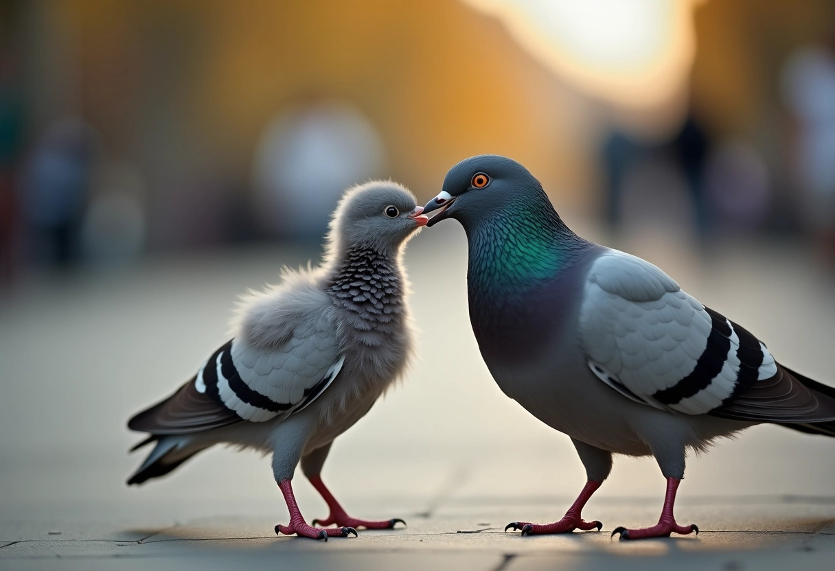 bébé pigeon